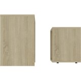  Set stolića za kavu boja hrasta 48x30x45 cm konstruirano drvo | Eponuda.com
