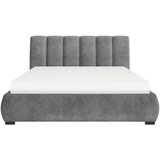 MID.YOU OBLAZINJENA POSTELJA 160 cm x 200 cm , les, tekstil, leseni material barve grafita | Shoptok.si