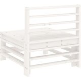  Srednje vrtne sofe 2 kom bijele od masivne borovine | shoptok.hr