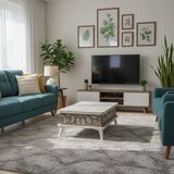 Hanah home Stol za dnevni boravak Ada 90x38x60 cm, Prljavobijela Cijene