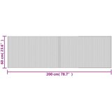  Pravokutni tepih crni 60x200 cm bambus | shoptok.hr