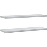 Maison Chic 2 kosi Stenske Police - Viseče police 100x30x3 cm srebrna nerjaveče jeklo, (21758734) | Shoptok.si