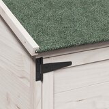  Vrtna Šupa Bijela 59,5 x 56 x 176,5 cm Čvrsto drvo jele | shoptok.hr