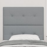 vidaXL LED uzglavlje svijetlosive boje 90 cm tkanina | shoptok.hr