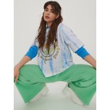 Sinsay Crop top s tie-dye uzorkom SmileyWorld® | shoptok.hr