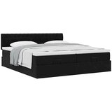 vidaXL Okvir kreveta s madracima crni 160x200cm baršunasti | shoptok.hr