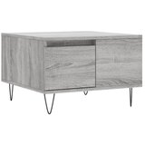 Maison Chic Klubska mizica - kavna mizica - Nizka mizica siva sonoma 55x55x36,5 cm inženirski les, (21753103) Cene