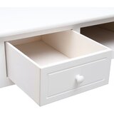  Radni stol bijeli 108 x 45 x 76 cm od masivnog drva paulovnije | Eponuda.ba