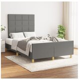  Za krevet s uzglavljem tamnosivi 120x200 cm od tkanine | shoptok.hr