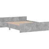  Kreveta s uzglavljem i podnožjem boja betona 150x200 cm | shoptok.hr