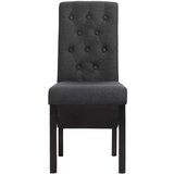  Jedilni stoli 4 kosi temno sivo blago, (20699667) | Shoptok.si