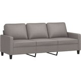  3-dijelni set sofa s jastucima smeđesivi od tkanine | shoptok.hr