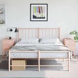 vidaXL Noćni ormarići 2 kom ružičasti 36 x 39 x 60,5 cm čelični | shoptok.hr