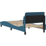 vidaXL Okvir kreveta s uzglavljem plavi 80 x 200 cm baršunasti | shoptok.hr