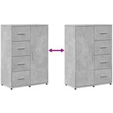 vidaXL Komoda betonsko siva 60x31x84 cm inženirski les | Shoptok.si