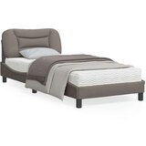  Okvir za krevet s uzglavljem smeđesivi 80x200 cm od tkanine | shoptok.hr