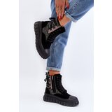 Boto High Top Women's Sneakers on Chunky Platform Black Wonise | ePonuda.com