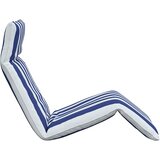  Zložljiv ležalnik modro-bel 175x54x8,5 cm oksfordsko blago, (5000296534) | Shoptok.si
