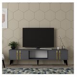 Hanah home TV komoda Asel, 150x44,6x29,6 cm, antracit-zlatna boja | Eponuda.ba