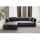 Atelier Del Sofa ugaona garnitura petra left dark grey | Eponuda.com