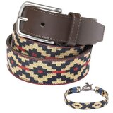 Pelpe Fabric-2 Cinturón estilo argentino Beige Bež u