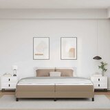  Krevetna konstrukcija Boja cappuccina 200 x 200 cm tkanina | shoptok.hr