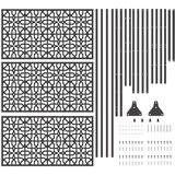  Zaslon za privatnost 100 x 50 x 180 cm Čelik Crna | shoptok.hr