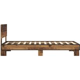  Okvir kreveta s uzglavljem Staro drvo 80 x 200 cm | shoptok.hr