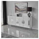 Hanah home dubai - white, silver whitesilver console Cene