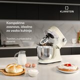 Klarstein Bella Evo kuhinjski robot | planetarni mešalni sistem | 3 mešalni nastavki | 1500 W | 5 l | Shoptok.si
