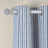 Catherine Lansfield Modre zavese v kompletu 2 ks 229x229 cm Logan Stripe – Cene