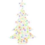 vidaXL Božično drevo med 100 LED večbarvno 120 cm Akril | Shoptok.si
