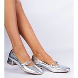 D/CEO marka niezdefiniowana Silver elegant pumps decorated with rhinestones Elifat | Shoptok.si