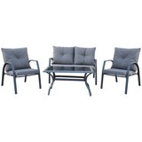  Baštenski set 2 stolice, dvosed i sto, Sivi | Eponuda.com