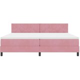  Krevet s opruga kutije Ružičasta 200 x 200 cm Baršun | shoptok.hr