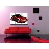  >Na lageru< Ručno slikane slike na platnu POP Art PORSCHE 911 3-delna por2 () | shoptok.hr