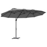 vidaXL Vrtni nadstrešak s zaključavanjem Antracit 372 x 198 x 253 cm | shoptok.hr