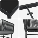  Vrtni set za objed 7 kom. Crna Čelik s prahom premazan | shoptok.hr