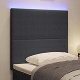  LED glava kreveta s uzglavljem Tamno siva 80 cm Kordura tekstil | Eponuda.com