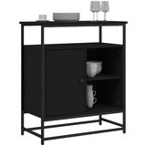  Komoda crna 69x35x80 cm od konstruiranog drva | shoptok.hr