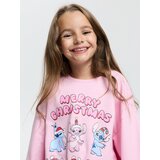Sinsay Pamučna crewneck majica s božićnim printom Stitch Slike