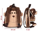  RUKSAK MINI OBOSTRANI S ODVOJIVIM PLIŠANCEM MAX MONKEY PERLETTI 13031 | Shoptok.si