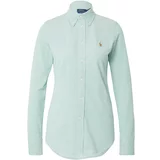 Polo Ralph Lauren Bluza smeđa / pastelno zelena