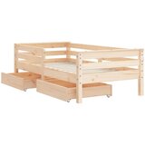  Okvir za dječji krevet s ladicama 70x140 cm od masivne borovine | shoptok.hr