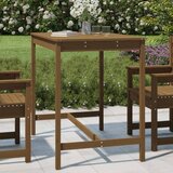vidaXL Vrtna miza medeno rjava 121x82,5x110 cm trdna borovina Cene