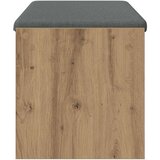  Klupa za hodnik s jastukom Umjetnički hrast 100 x 38 x 46 cm | shoptok.hr