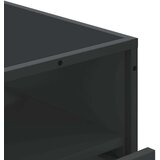vidaXL Omarica s predali črna 70x41x70 cm konstruiran les | Shoptok.si
