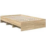  Krevetna konstrukcija s uzglavljem Sonoma hrast 120 x 123 cm | shoptok.hr
