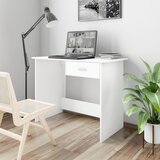 vidaXL Pisalna miza bela 100x50x76 cm iverna plošča Cene