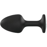 Dorcel Geisha Plug Diamond XL - analni dildo od bijelog kamena (crni) | shoptok.hr